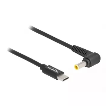 DeLOCK Įkrovimo laidas nešiojamam kompiuteriui USB Type-C (vyriškas) į Samsung 5,5 x 3,0 mm (vyriškas) 1,5 m 20V 3A