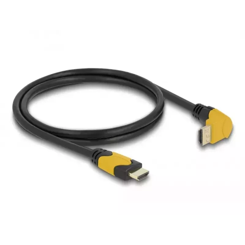 HDMI kabelis DeLOCK 86988 1 m HDMI A tipas standartinis juodas geltonas