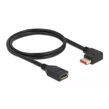 DisplayPort ilginimo kabelis DeLOCK 87073 1m 90° kairėn lenktas
