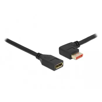 DisplayPort ilginimo kabelis DeLOCK 87073 1m 90° kairėn lenktas