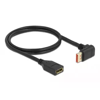DisplayPort ilginimo laidas DeLOCK 90° kampu į viršų 8K 60 Hz 1 m
