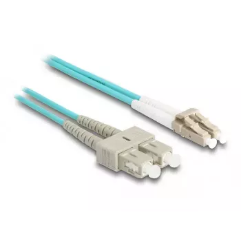 DeLOCK Fiber Optical Cable LC Duplex į SC Duplex OM3 1m