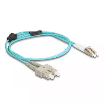 DeLOCK Fiber Optical Cable LC Duplex į SC Duplex OM3 1m