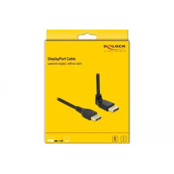 DisplayPort laidas DELOCK 2 m, DisplayPort į DisplayPort, 5,7 mm skersmuo, iki 32 garso kanalų