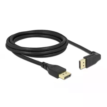 DisplayPort laidas DELOCK 2 m, DisplayPort į DisplayPort, 5,7 mm skersmuo, iki 32 garso kanalų