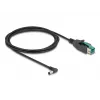 DeLOCK PoweredUSB kabelis 12 V į DC 5,5 x 2,5 mm kampinis 2 m