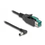DeLOCK PoweredUSB kabelis 12 V į DC 5,5 x 2,5 mm kampinis 2 m