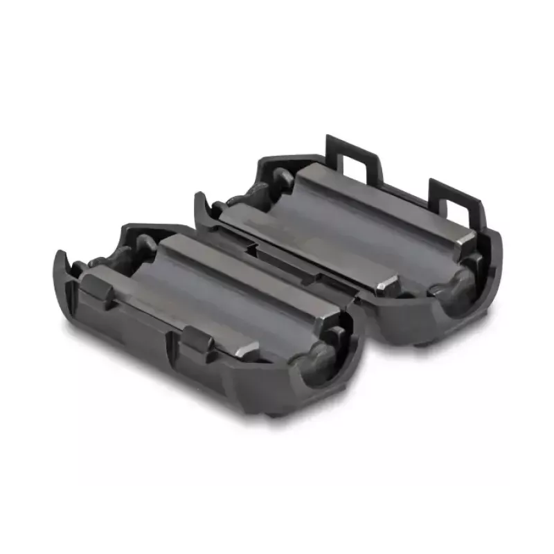 Ferito žiedas spaustukas DELOCK 80945, juodas, nikelis/plastikas/cinkas, 16,5×30×14 mm, pakuotė po 2 vnt.