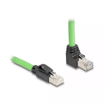 Tinklo kabelis DeLOCK 80892 RJ-45 Cat6a 1 m juodas/žalias