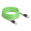 DeLOCK RJ45 Cat.6A tinklo kabelis SF/UTP 5 m žalias