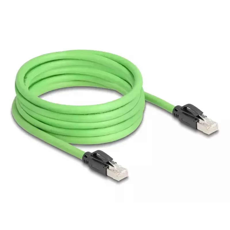 DeLOCK RJ45 Cat.6A tinklo kabelis SF/UTP 5 m žalias