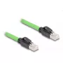 DeLOCK RJ45 Cat.6A tinklo kabelis SF/UTP 5 m žalias
