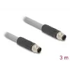 DeLOCK 80534 jutiklio/vykdomojo įtaiso kabelis 3 m RST M12 pilkas