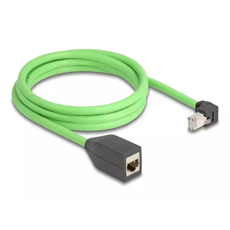 DeLOCK 80887 tinklo kabelis RJ-45 Cat6a 2 m juodas žalias