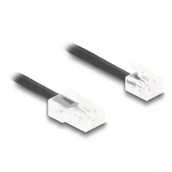 DeLOCK telefono kabelis 10 m Juodas RJ-11 RJ-45