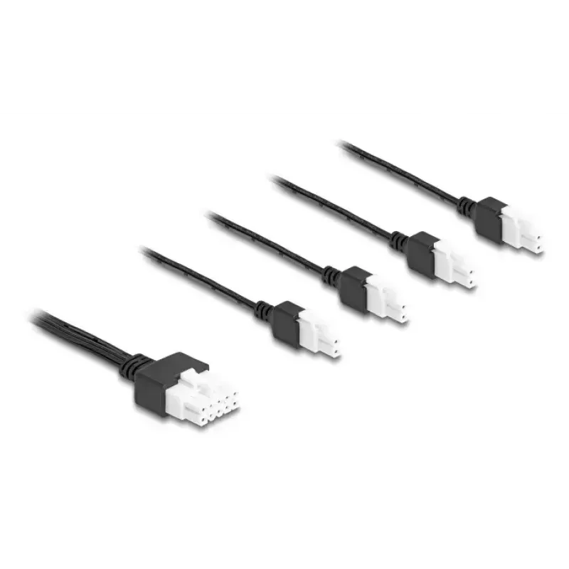 Maitinimo kabelis DeLOCK 90173 Juodas 1 m 4 x DC