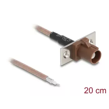 Koaksialinis kabelis DELOCK 90733 RG-316/U 0.2 m su FAKRA F jungtimi