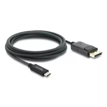DELOCK Coaxial USB Type-C į DisplayPort laidas (DP Alt Mode) 4K 60 Hz, 2 m, juodas