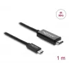 DELOCK Coaxial USB Type-C į HDMI laidas (DP Alt Mode) 4K 60 Hz, USB-C į HDMI, 1 m, juodas