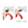 USB kabelis DeLOCK 83851 USB 2.0 3m USB A Micro-USB B juodas