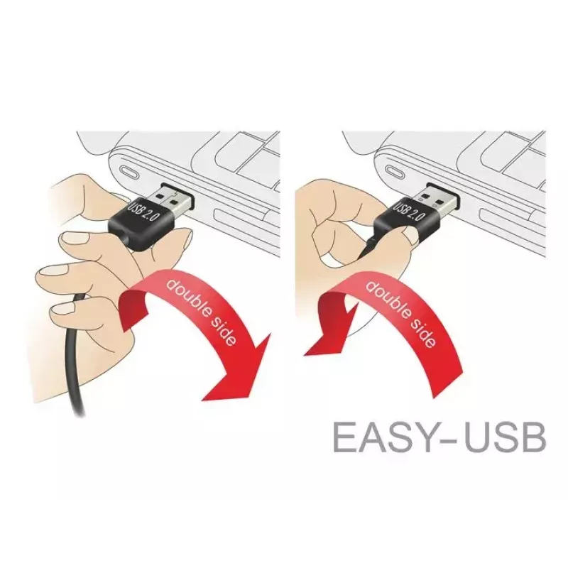 USB kabelis DeLOCK 83851 USB 2.0 3m USB A Micro-USB B juodas