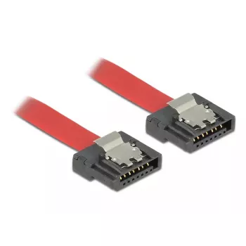 SATA kabelis DeLOCK 0,5 m SATA III 7 kontaktų raudonas