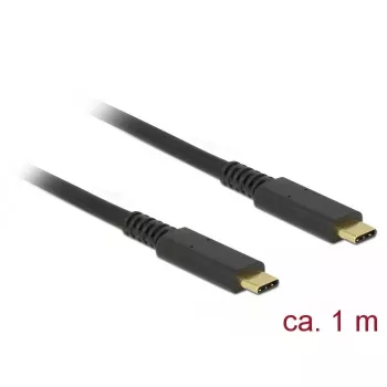 USB laidas DeLOCK 85207 USB 3.2 Gen 2 1 m USB-C juodas