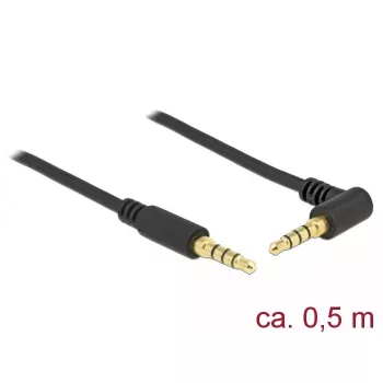 Garso kabelis DeLOCK 85607 0,5 m 3,5 mm juodas