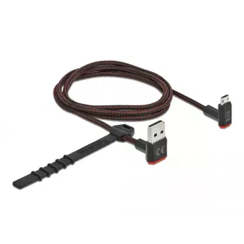 USB kabelis DeLOCK EASY-USB 2.0 Type-A į Micro-B 1 m juodas