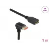DisplayPort ilginimo kabelis DeLOCK 90° žemyn lenktas 8K 1m