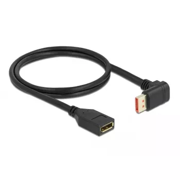 DisplayPort ilginimo kabelis DeLOCK 90° žemyn lenktas 8K 1m