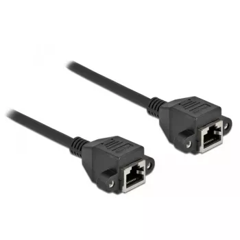 Prailginimo laidas DeLOCK Cat.6A 2m Juodas