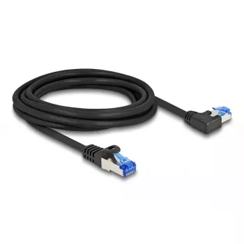 DeLOCK RJ45 Cat.6A S/FTP 3m juodas tinklo kabelis