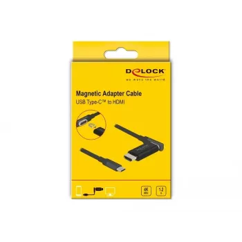 DeLOCK USB-C į HDMI adapterio kabelis 4K 60 Hz magnetinis 1,20 m