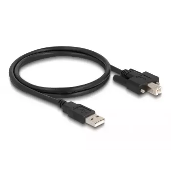 DeLOCK USB 2.0 laidas, A tipo (vyriškas) į B tipo (vyriškas) su varžtais, 1 m