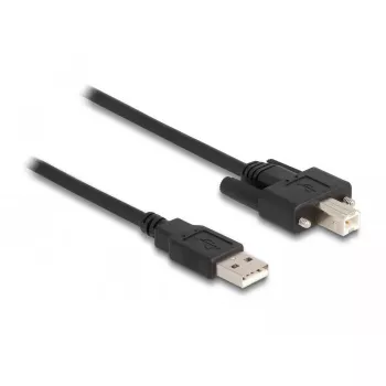 DeLOCK USB 2.0 laidas, A tipo (vyriškas) į B tipo (vyriškas) su varžtais, 1 m