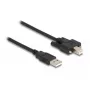 DeLOCK USB 2.0 laidas, A tipo (vyriškas) į B tipo (vyriškas) su varžtais, 1 m
