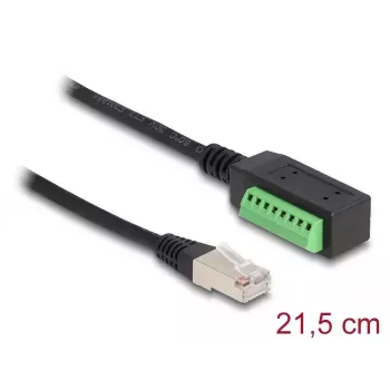 DeLOCK RJ45 kabelis Cat.5e kištukas į gnybtų bloko adapterį 21,5 cm