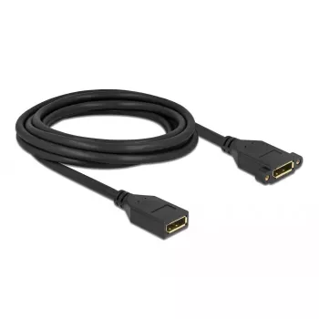 DisplayPort laidas moteriškas į moterišką, skydinis, DeLOCK 87103, 3 m