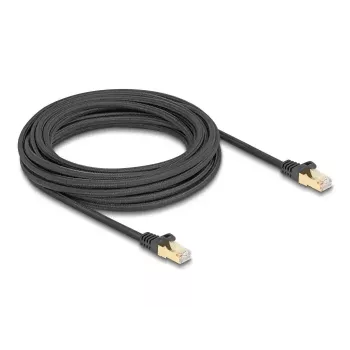 DeLOCK RJ45 tinklo kabelis Cat.6A S/FTP 7,5 m juodas