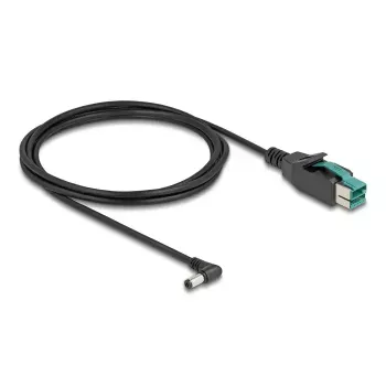 DeLOCK PoweredUSB kabelis vyriškas 12 V į DC 5,5 x 2,1 mm vyriškas kampuotas 2 m