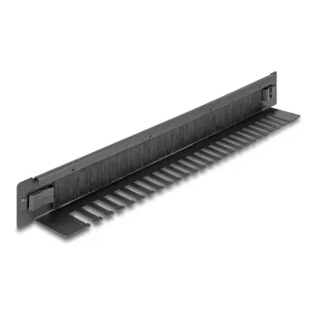 Šepečių panelis DeLOCK 66552 Juodas Metalas 48 mm Plotis 482 mm Gylis 44,4 mm Aukštis