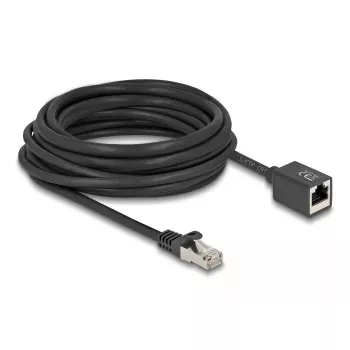 DeLOCK 90320 RJ-45 Cat6a 1 m juodas tinklo kabelis