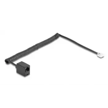 DeLOCK telefono kabelis 2 m juodas RJ-11 RJ-45 88721