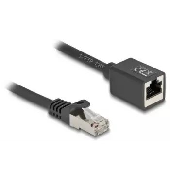 DeLOCK 90318 tinklo kabelis Cat6a S/FTP 5 m juodas