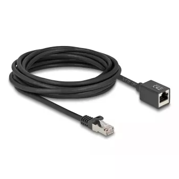 DeLOCK 90318 tinklo kabelis Cat6a S/FTP 5 m juodas