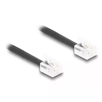 DeLOCK telefono kabelis 90226 5 m Juodas RJ-11 – RJ-11