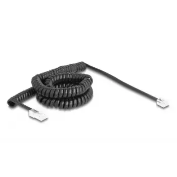 DeLOCK telefono kabelis 5 m juodas 88481 RJ-11 RJ-45