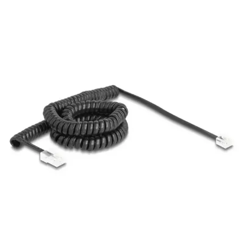 DeLOCK telefono kabelis 5 m juodas 88481 RJ-11 RJ-45