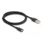 DeLOCK 88167 USB 2.0 Type-A prie magnetinės sąsajos laidas 1m juodas